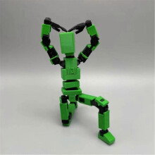(Green) Movable Doll Body Movable Mechanical Minifigure Toy For Action Figures Toys Gifts Game Gifts 242506