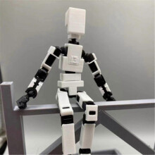 (White) Movable Doll Body Movable Mechanical Minifigure Toy For Action Figures Toys Gifts Game Gifts 242506