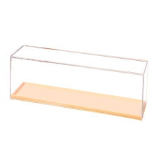 (Yellow) Minifigures Display Case Transparent PET Plastic Show Case for Building Block Action Figure Toys Moi
