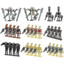 28pcs Pack Battle Soldiers, Generals And Droids with Weapons Minifigure Set, Building Blocks Action Figures Toy Kids Gift FBO 26s