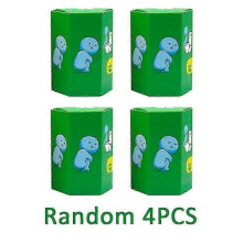 (E-4p random) Smiski Blindbox Sndagsserie Yoga Fitnessserie Minifigur Noctilucent Dekoration Docka Sovrum Toalett