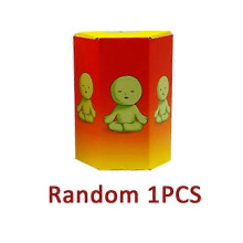(B-1p random) Smiski Blindbox Sndagsserie Yoga Fitnessserie Minifigur Noctilucent Dekoration Docka Sovrum Toalett