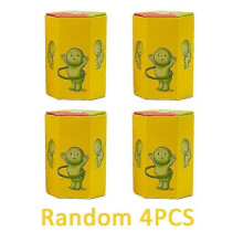 (C-4p random) Smiski Blindbox Sndagsserie Yoga Fitnessserie Minifigur Noctilucent Dekoration Docka Sovrum Toalett