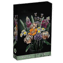 (bouquet) Artificial Plant Building Set With Flowers, Home Dcor Gift For Adults, Botanical Collection