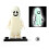 (1 Pcs, B) Halloween Series Building Blocks Luminous Smiling Ghost Model Action Figures 1