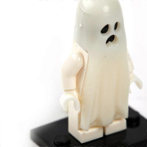 (1 Pcs, B) Halloween Series Building Blocks Luminous Smiling Ghost Model Action Figures 2