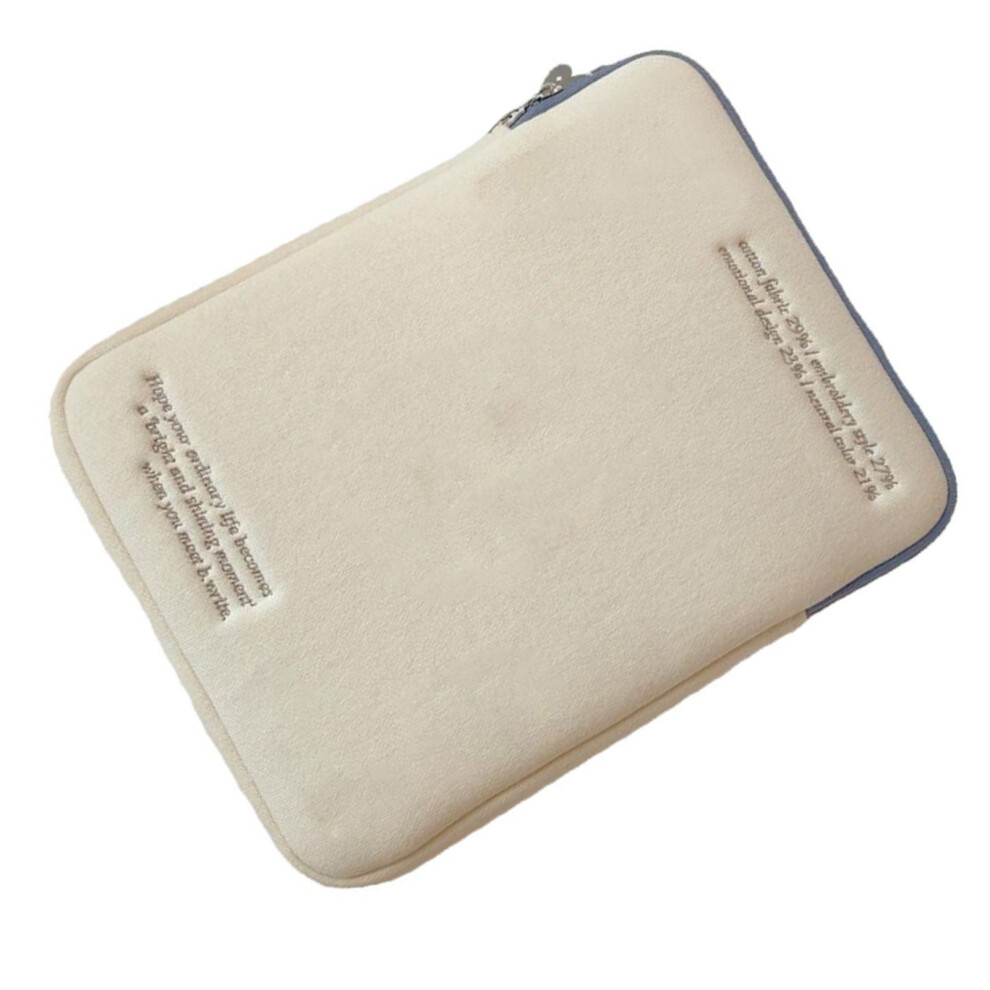 Soft Cotton Tablet Sleeve Case For 13-14In Ios Tablets, Stylish & Anti-Impact Light 8251352562162