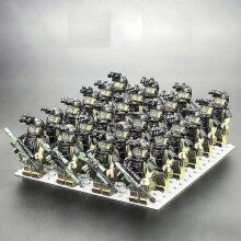 (Combination A) 24pcs Special Forces Heavy Anti-virus Equipment Boys Educational Puzzle Toy