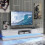 Creative Furniture Bloom 180cm TV Unit LED - White Gloss Doors 1