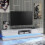Creative Furniture Bloom 180cm TV Unit LED - White Gloss Doors 4