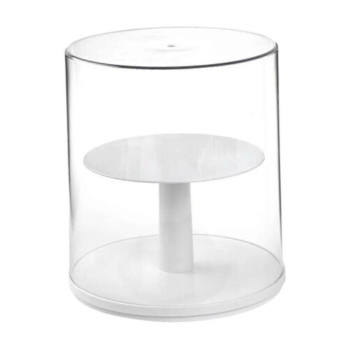 (white) Figure Display Stand Rotatable Storage Rack Collection Shelf,Desktop Organizer 1