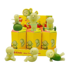 6pcs Smiski Blind Box Sunday Series Yoga Fitness Series Minifigure Noctilucent Decoration Doll Bedroom Toilet