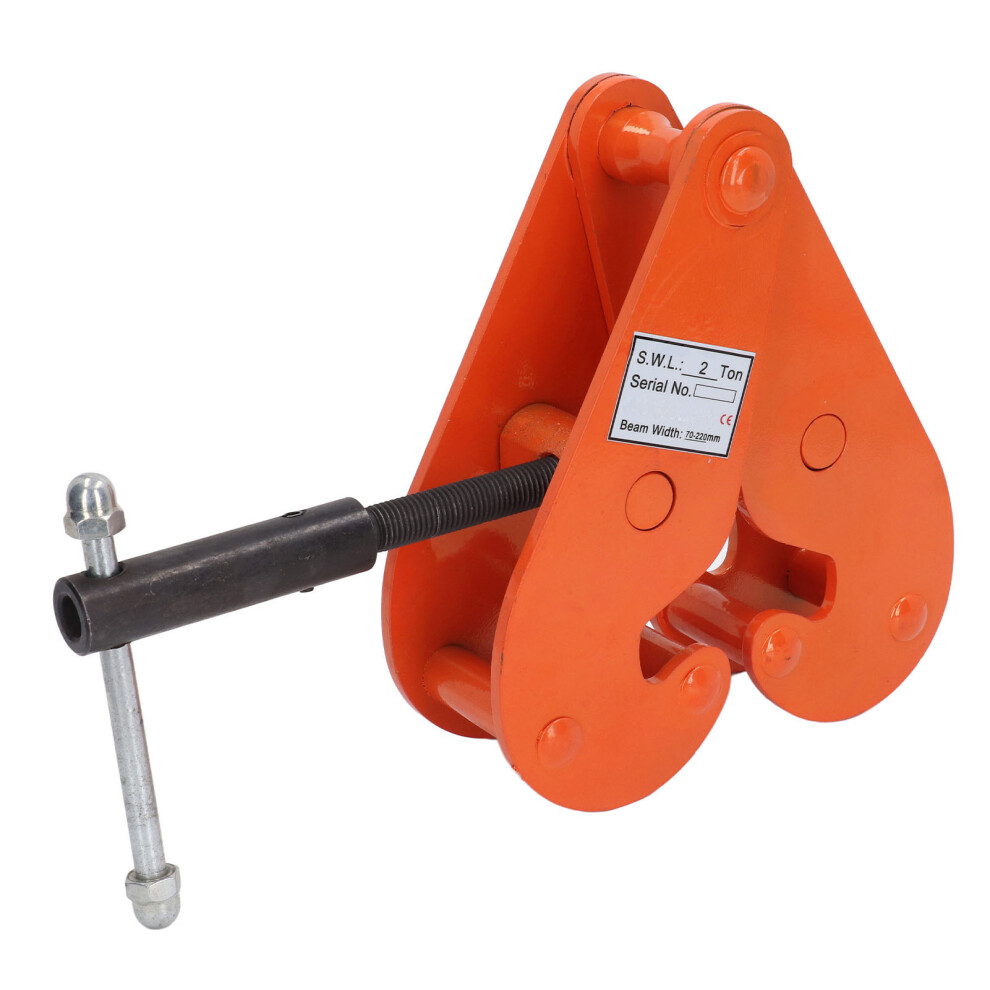 2T Alloy Steel Vertical Beam Clamp 70-220mm Heavy Duty Lifter-image-OPC-PKYXPFH-NEW