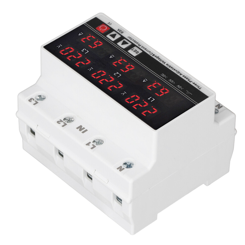 Din Rail 63A Protector For Over/Undervoltage Ac120vâ300V 3 Phase 7891352572801