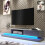 Creative Furniture Bloom 180cm TV Unit LED - Dark Grey Gloss Doors 5