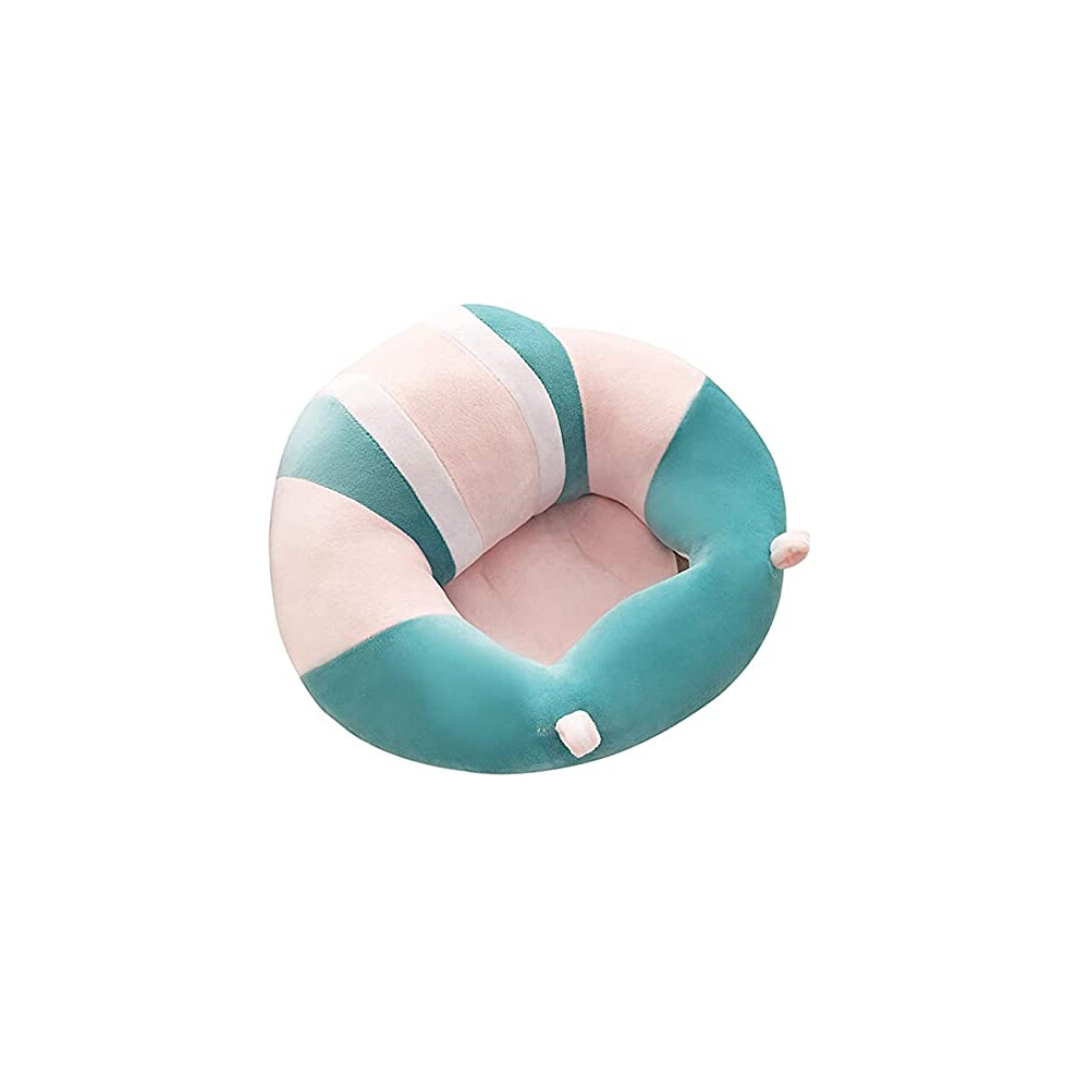 Baby Seat Chair Plush Infant Floor Seat Cushion 43 X 43 Cm Blue With Pink Learning Sofa Style Baby Chair For Newborns Gfit-image-OPC-PKYXPNS-NEW