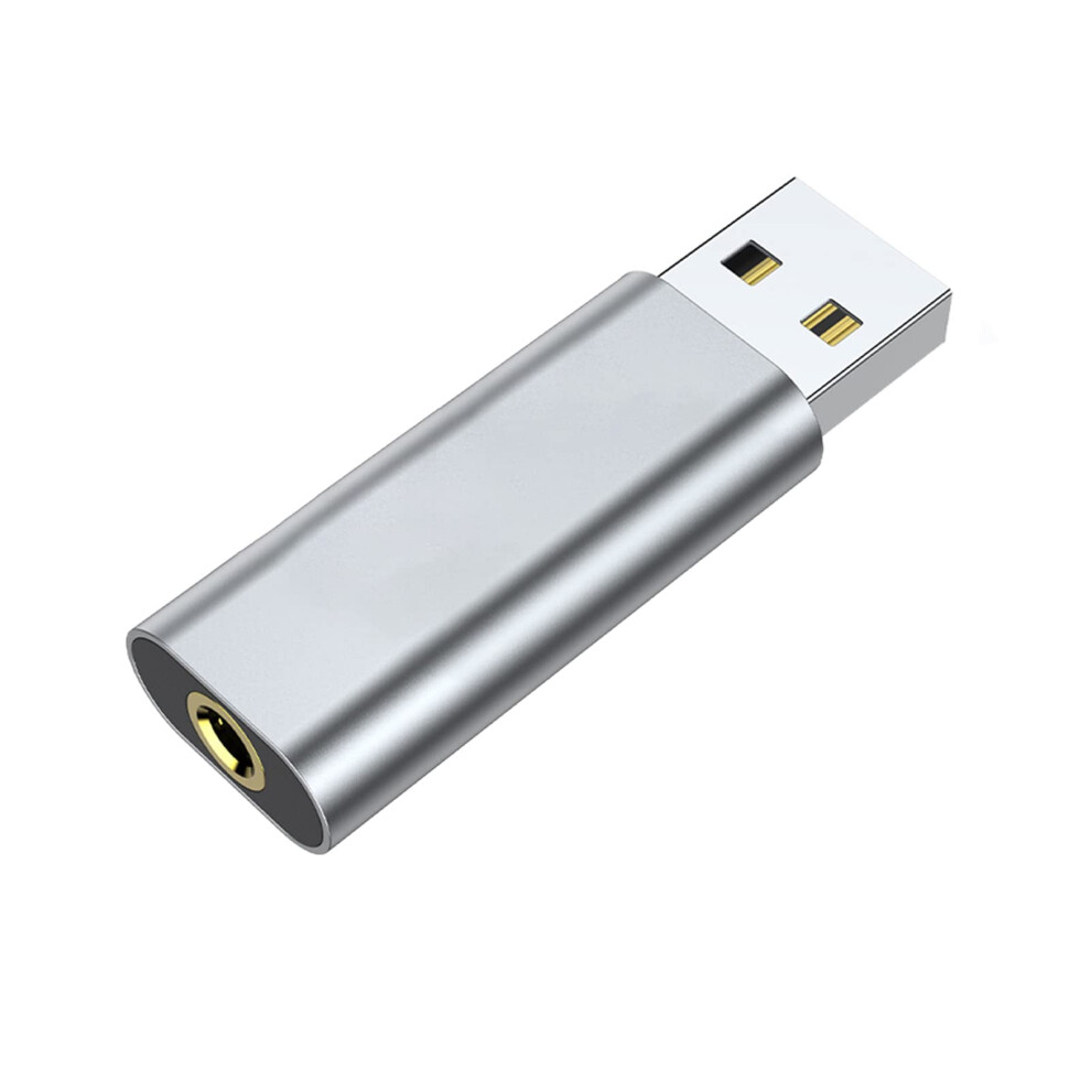 Usb To 3.5Mm Adapter External Stereo Sound Card Usb-A To 3.5Mm Trrs Headphones Windows Mac Compatible Plug And Play 9016109308412