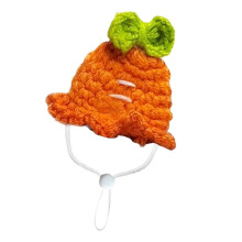 Knitted Hats for Hamster, Small Hamster Hats, Ribbon Woven Pet Accessory, Soft Colorful Costume For Small Pets