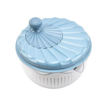 Salad Spinner With Serving Bowl Blue 24.3x22.3x20 cm Lock Top For Washing Lettuce And Tomatoes