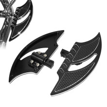 Motorcycle Stretched Floorboard For Harley Dyna Touring Sportster XL 883 Softail Black Passenger Rear Foot Pegs