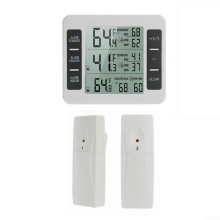 Home Temperature Monitor Wireless Freezer Alarm Thermometer Dual-Sensor (2X Sensor) for Accurate Readings