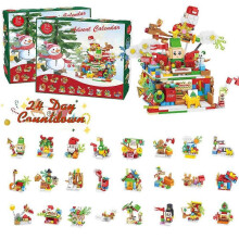 (ST-29) 2025 Advent Calendar Animal Train Kids Calendar, 24 Day Calendar Surprise Set, Christmas Countdown Gift for Toddlers, Boys and Girls