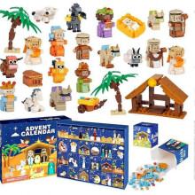 (ST-22) 2025 Advent Calendar Animal Train Kids Calendar, 24 Day Calendar Surprise Set, Christmas Countdown Gift for Toddlers, Boys and Girls