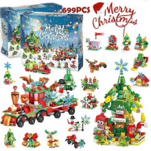 (ST-26) 2025 Advent Calendar Animal Train Kids Calendar, 24 Day Calendar Surprise Set, Christmas Countdown Gift for Toddlers, Boys and Girls