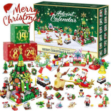 (ST-18) 2025 Advent Calendar Animal Train Kids Calendar, 24 Day Calendar Surprise Set, Christmas Countdown Gift for Toddlers, Boys and Girls