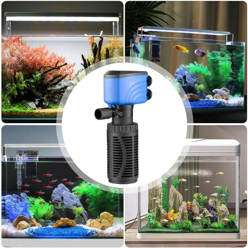 Aquarium Filter Pump | Quiet High-Efficiency Circulation Pump For Fish Tanks | Inline Pump For Home Office 2