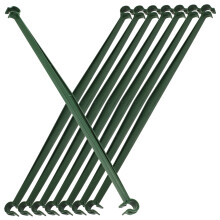 36Pcs Multi Use Plant Cage Connectors for Tomato Stakes and Vegetable Trellis Support Durable Connecting Racks Green