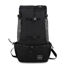 (M, Black) Breathable Dog Carrier Bag Portable Pet Outdoor Travel Backpack Big Dog Cat Carrier Bags For Dogs French Bulldog Dog Accessories