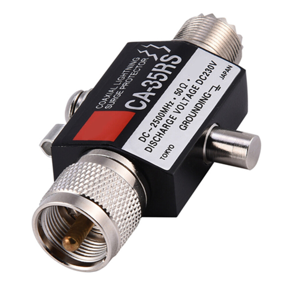 Ca-35Rs Coaxial Lightning Surge Protector Uhf 0-2500Mhz, 78X41x20mm Black 9371352586308