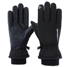 (F202 black) Winter Gloves Men's And Women's Skiing Mountaineering Outdoor Electric Car Winter Warm Riding