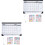 2Pcs Household Monthly Calendar Multi-Function Desk Hanging Calendar 3