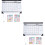 2Pcs Household Monthly Calendar Multi-Function Desk Hanging Calendar 6
