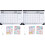 2Pcs Household Monthly Calendar Multi-Function Desk Hanging Calendar 2
