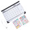 2Pcs Household Monthly Calendar Multi-Function Desk Hanging Calendar 11