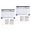 2Pcs Household Monthly Calendar Multi-Function Desk Hanging Calendar 4