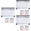 3Pcs Household Monthly Calendar Multi-Function Desk Hanging Calendar 6