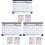 3Pcs Household Monthly Calendar Multi-Function Desk Hanging Calendar 2