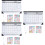 3Pcs Household Monthly Calendar Multi-Function Desk Hanging Calendar 7