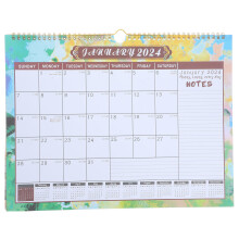 2Pcs Large Monthly Wall Calendar For Home Art Hanging Spiral