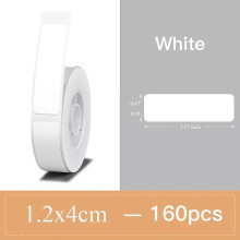 (12x40mm 160pcs) Niimbot White Label Thermal Paper For D11 D110 D101 Printer  Label Sticker Paper Roll Waterproof Anti-oil Tear-resistant