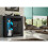 Creative Furniture Serene 83cm Sideboard LED - Black Gloss Doors 2