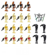 (style 9) Star Wars minifigures, Super Battle Droid and B1 Battle Droid Army building block action toy figures-TF