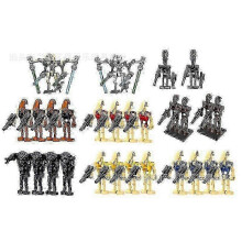(style 6) Star Wars minifigures, Super Battle Droid and B1 Battle Droid Army building block action toy figures-TF