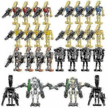 (style 7) Star Wars minifigures, Super Battle Droid and B1 Battle Droid Army building block action toy figures-TF