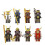 8pcs Building Blocks Minifigure Japanese Samurai Figure Wm6090 1
