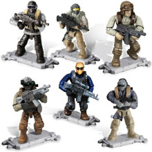(F without box) Military Special Force Soldiers Modern Action Figures With Weapon Equipment Army Ww2 Moc Building Blocks Toys For Children Boys